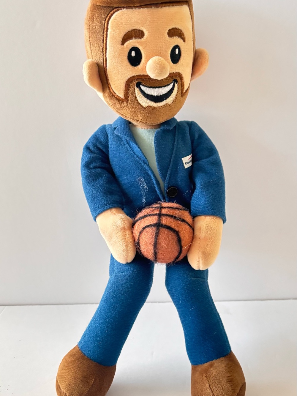 Capital One Bank Mascot Plush Final Four Basketball Stuffed Doll Blue Suit Toy